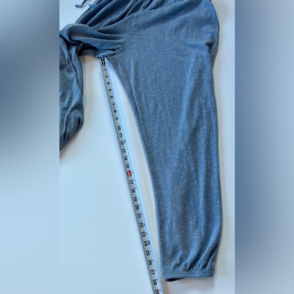 Hem & Thread Light Blue Jogger Jumpsuit  Lightweight - Picture 7 of 10